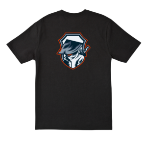 侍×麦わらロゴTシャツ