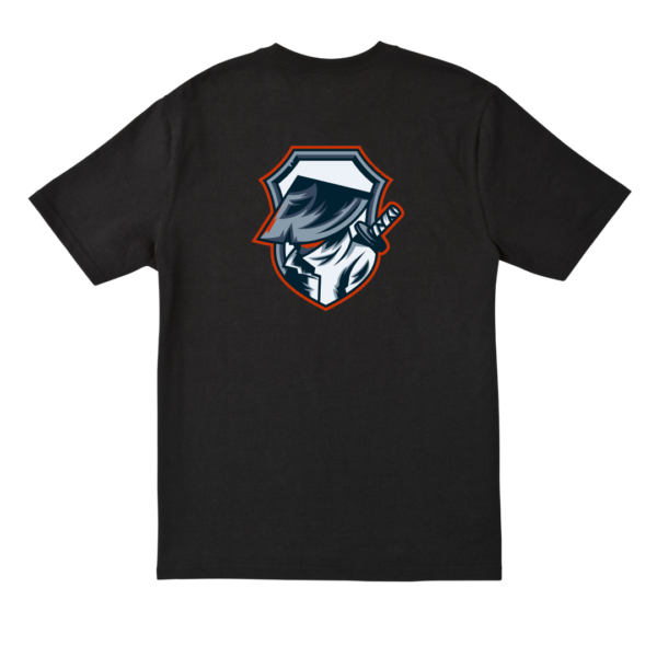 侍×麦わらロゴTシャツ