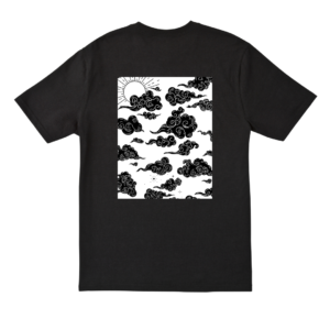 雲と太陽の和モノローンTシャツ
